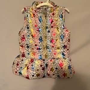 Limited Too girl Puffer vest Jacket Size 6X Multi colors